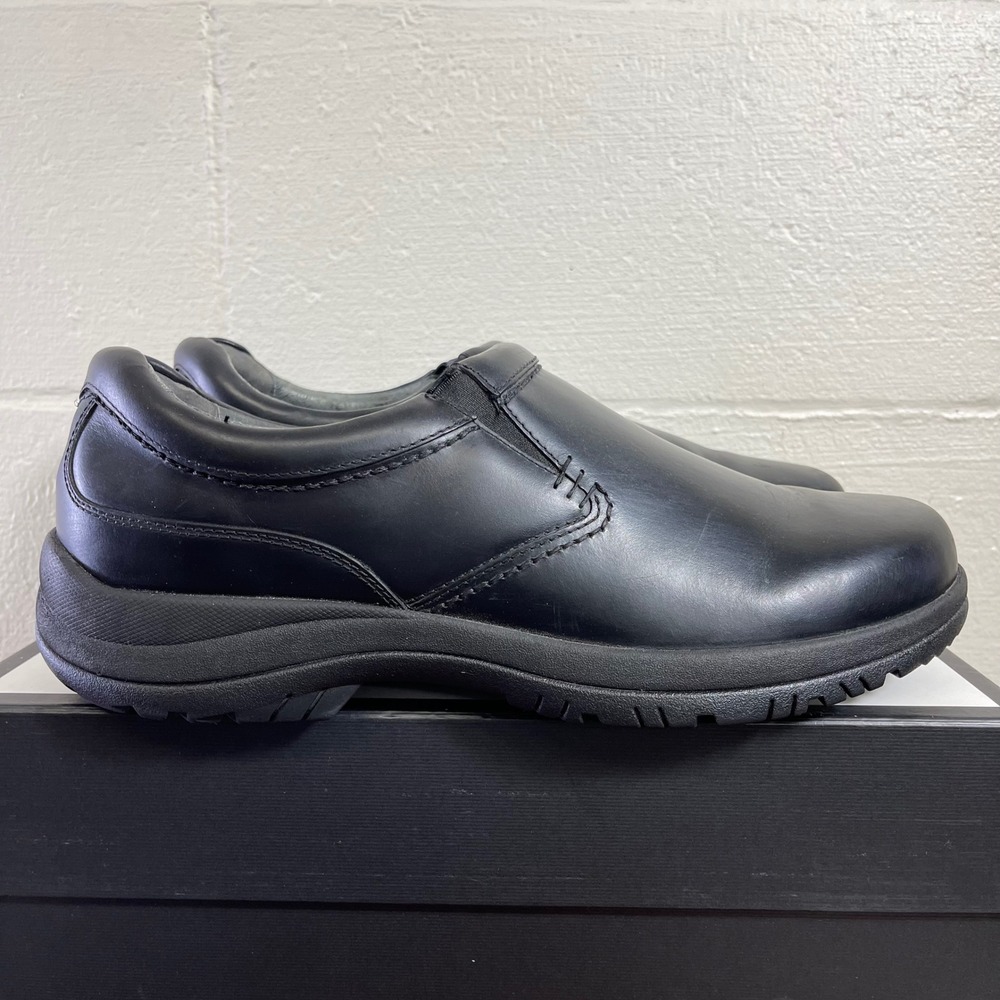 Dansko Wynn Slip-On Clogs Black Leather Loafer 8701020200 Men's 47 EU/14 US